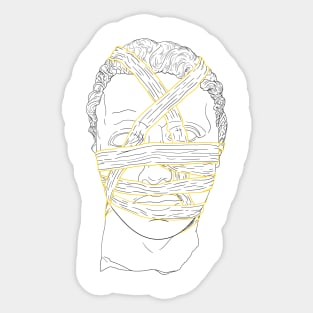 Head of St. John the Baptist Gold lined Bandage Sticker